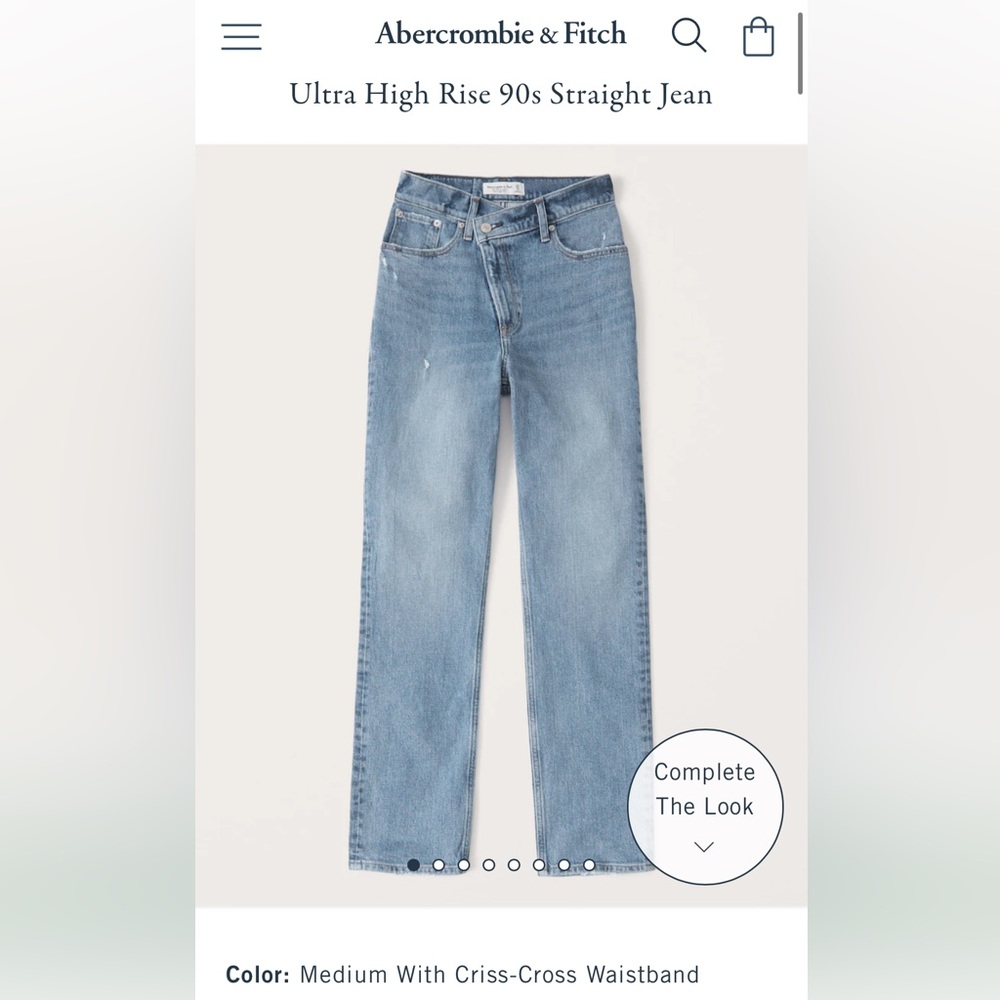 The 90s Straight Ultra High Rise - Abercrombie Jeans